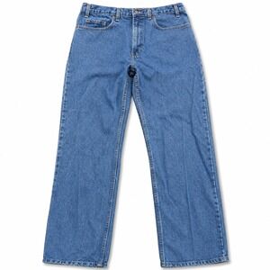 Rock‎ Hardwear Jeans Mens 34x32 Medium Wash Straight Leg 100 Cotton Work Denim